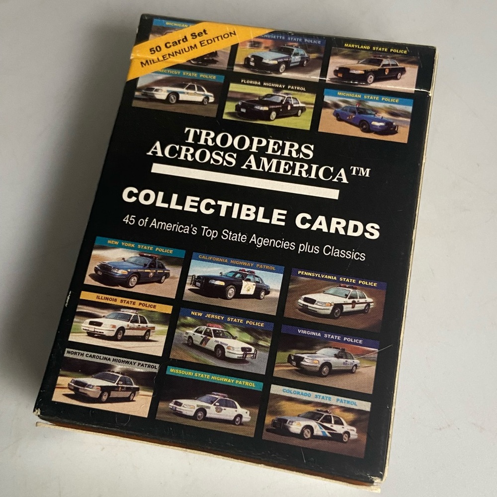 Police Troopers Car Trading Cards